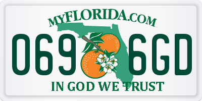 FL license plate 0696GD