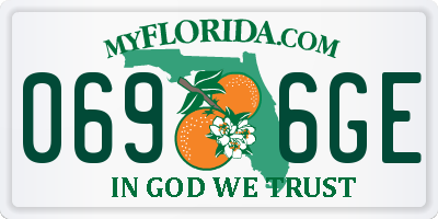 FL license plate 0696GE