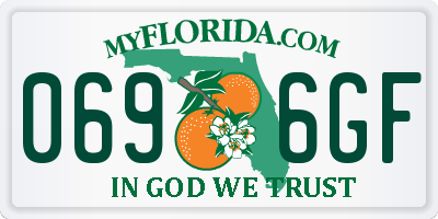 FL license plate 0696GF