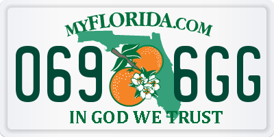 FL license plate 0696GG