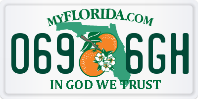 FL license plate 0696GH