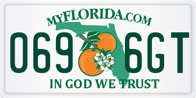 FL license plate 0696GT
