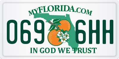 FL license plate 0696HH