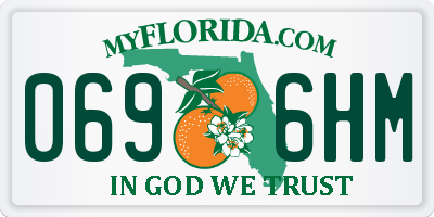 FL license plate 0696HM