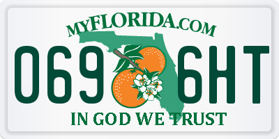 FL license plate 0696HT