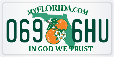 FL license plate 0696HU