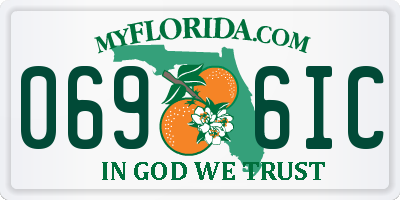 FL license plate 0696IC