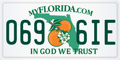 FL license plate 0696IE