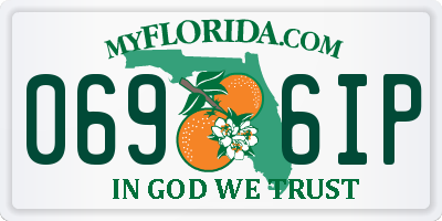FL license plate 0696IP