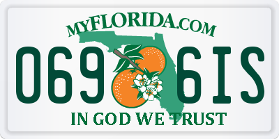 FL license plate 0696IS