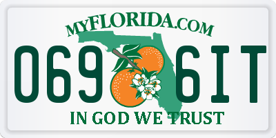 FL license plate 0696IT