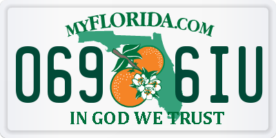 FL license plate 0696IU