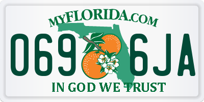 FL license plate 0696JA