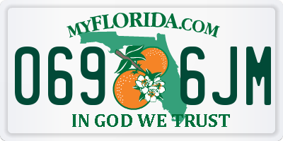 FL license plate 0696JM