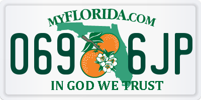 FL license plate 0696JP