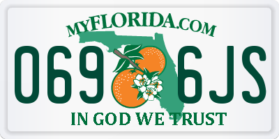 FL license plate 0696JS