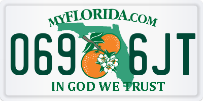 FL license plate 0696JT