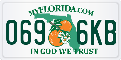 FL license plate 0696KB