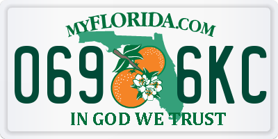 FL license plate 0696KC