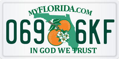 FL license plate 0696KF