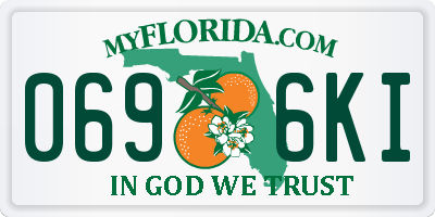 FL license plate 0696KI