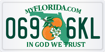 FL license plate 0696KL