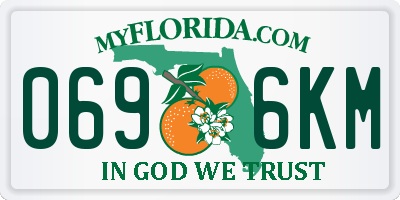 FL license plate 0696KM