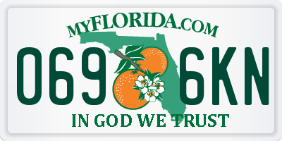 FL license plate 0696KN