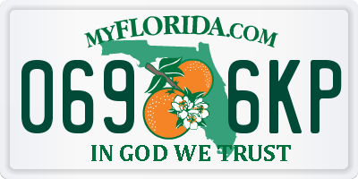 FL license plate 0696KP