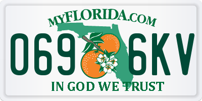FL license plate 0696KV