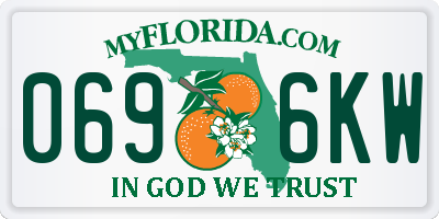 FL license plate 0696KW