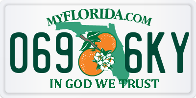 FL license plate 0696KY