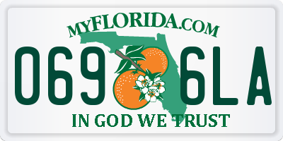 FL license plate 0696LA