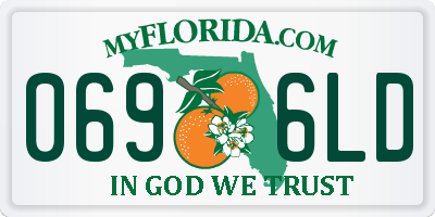FL license plate 0696LD