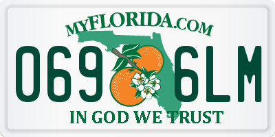 FL license plate 0696LM