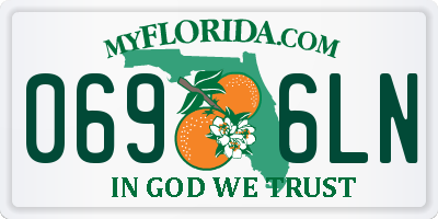 FL license plate 0696LN