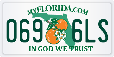 FL license plate 0696LS