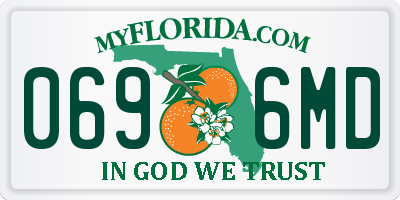 FL license plate 0696MD