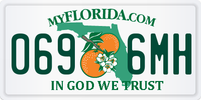 FL license plate 0696MH