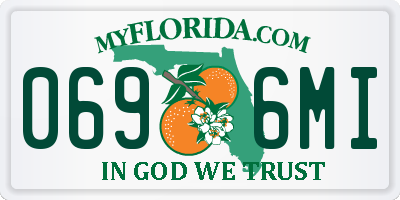 FL license plate 0696MI