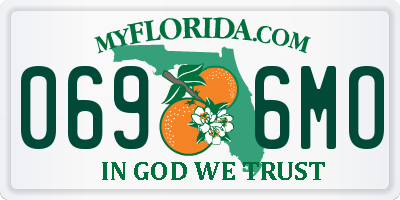 FL license plate 0696MO