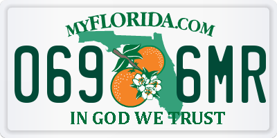 FL license plate 0696MR