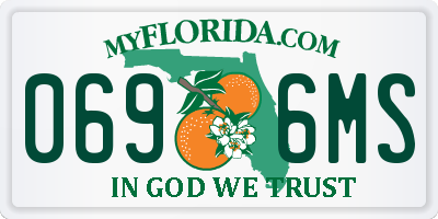 FL license plate 0696MS