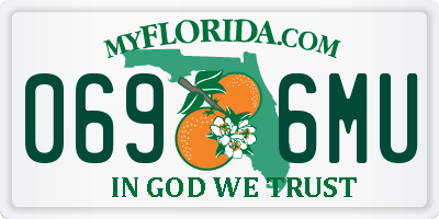 FL license plate 0696MU