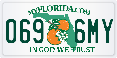 FL license plate 0696MY