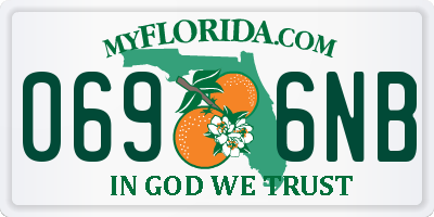 FL license plate 0696NB