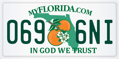 FL license plate 0696NI