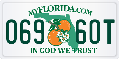 FL license plate 0696OT