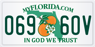 FL license plate 0696OV