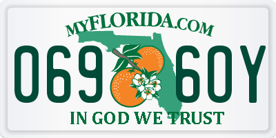 FL license plate 0696OY